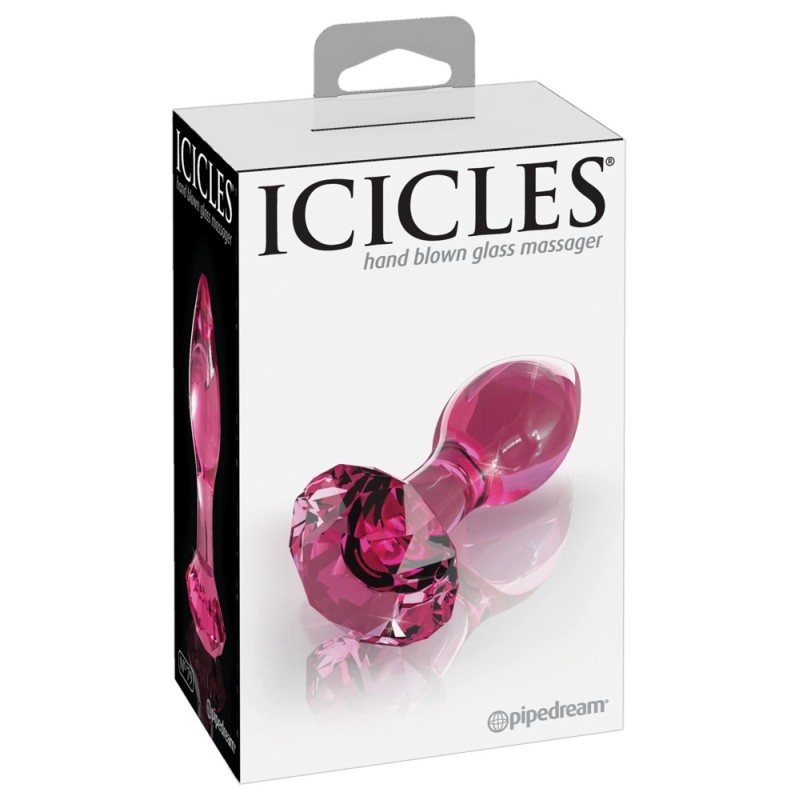 Icicles - Szklany Korek Analny W Kształcie Stożka